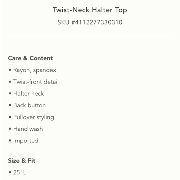 Anthropologie | TWIST-NECK HALTER TOP | Medium - Picture 4 of 4